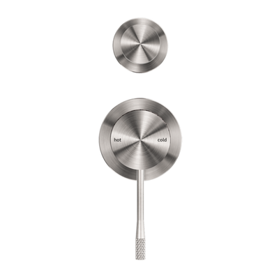 Nero Opal Shower Mixer With Divertor Separate Plate Brushed Nickel - Sydney Home Centre