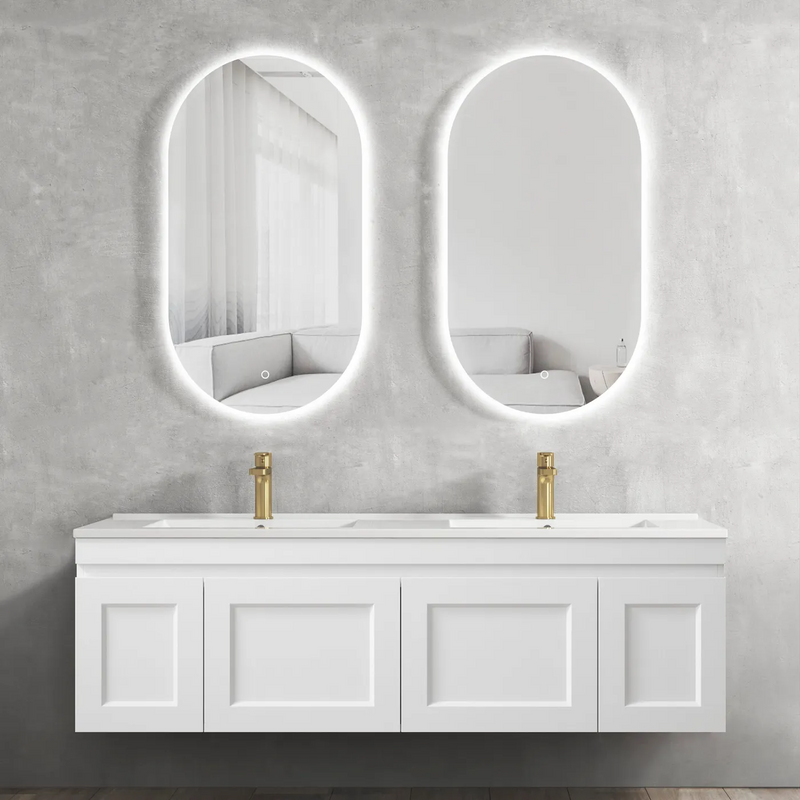 Otti Hampton Mark II 1500mm Wall Hung Vanity Matte White (Cabinet Only) - Sydney Home Centre