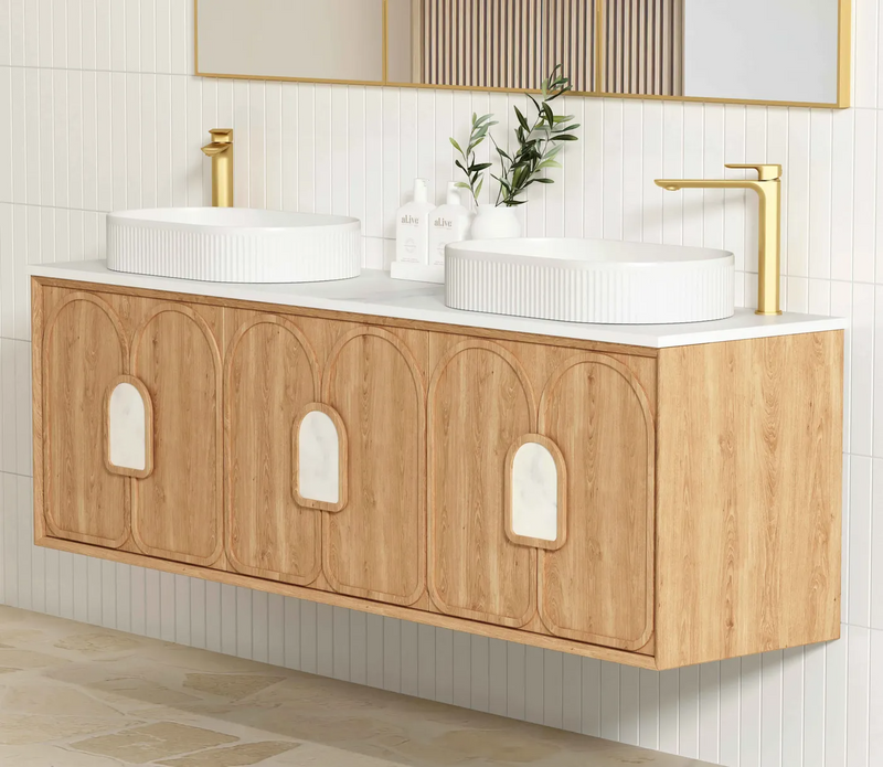 Otti Laguna 1800mm Vanity Natural American Oak (Cabinet Only) - Sydney Home Centre