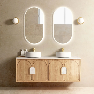 Otti Laguna 1500mm Vanity Natural American Oak (Cabinet Only) - Sydney Home Centre