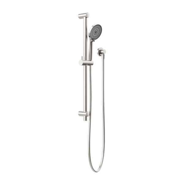 Nero Round Metal Project Rail Shower Brushed Nickel - Sydney Home Centre