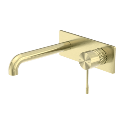 Nero Opal Wall Basin / Bath Mixer Brushed Gold - Sydney Home Centre