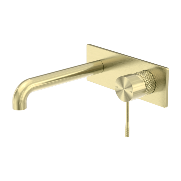 Nero Opal Wall Basin / Bath Mixer Brushed Gold - Sydney Home Centre