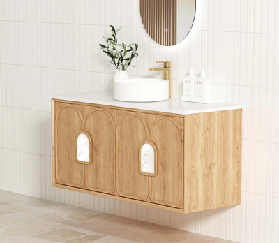 Otti Laguna 1200mm Vanity Natural American Oak (Cabinet Only) - Sydney Home Centre