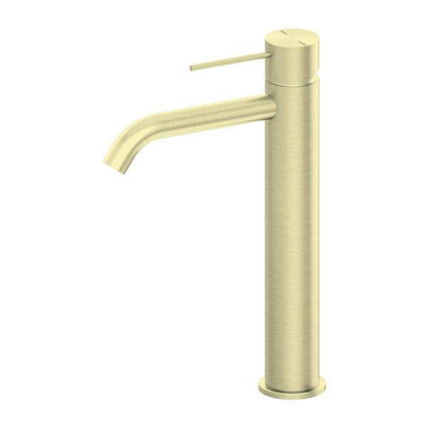 Nero Mecca Tall Basin Mixer Brushed Gold - Sydney Home Centre