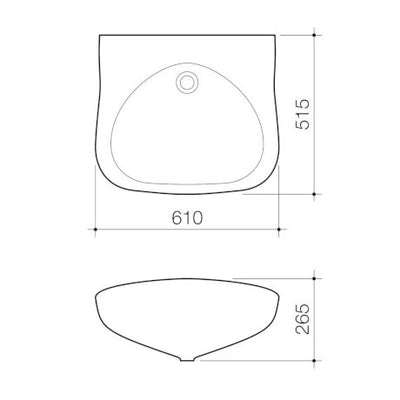 Caroma Medical Basin 1 Tap Hole - Sydney Home Centre