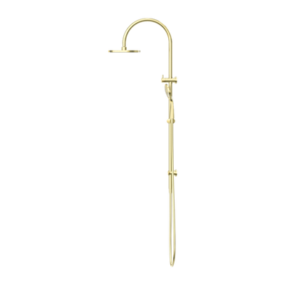 Nero Mecca Twin Shower With Air Shower Brushed Gold - Sydney Home Centre