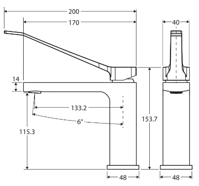 Fienza Tono Care Basin Mixer Gun Metal - Sydney Home Centre