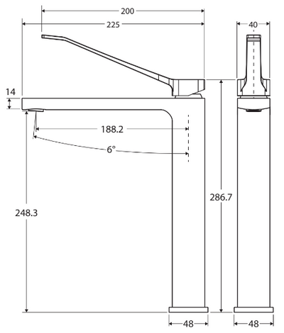 Fienza Tono Care Tall Basin Mixer Gun Metal - Sydney Home Centre