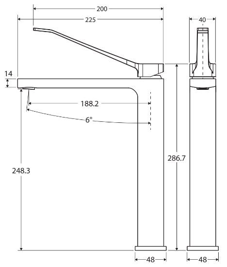 Fienza Tono Care Tall Basin Mixer Gun Metal - Sydney Home Centre