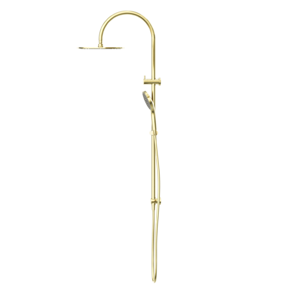 Nero Mecca Twin Shower With Air Shower II Brushed Gold
