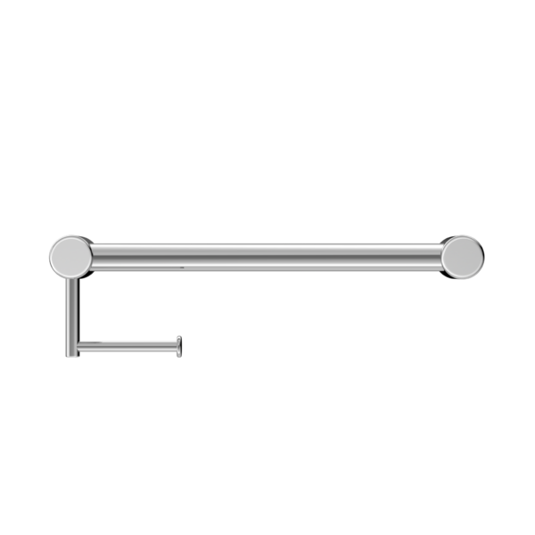 Nero Mecca Care 32mm Grab Rail With Toilet Roll Holder 450mm Chrome - Sydney Home Centre