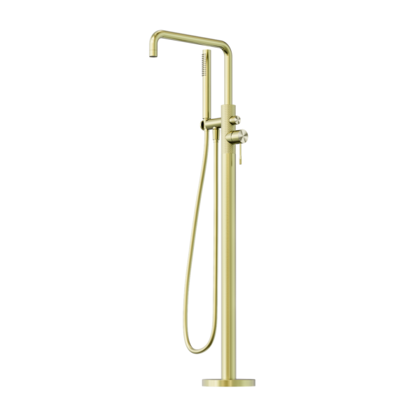 Nero Opal Free Standing Bath Mixer With Hand Shower Brushed Gold - Sydney Home Centre