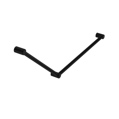 Nero Mecca Care 32mm Dda Grab Rail Set 45 Degree 750X900mm Matte Black - Sydney Home Centre