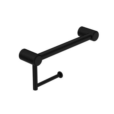 Nero Mecca Care 25mm Toilet Roll Rail 300mm Matte Black - Sydney Home Centre