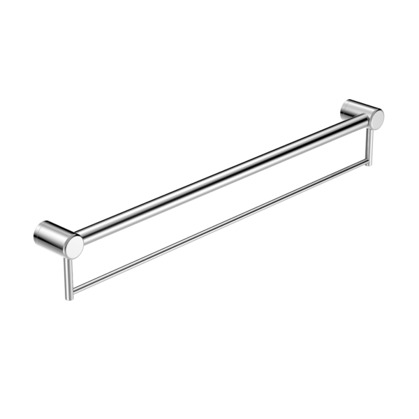 Nero Mecca Care 32mm Grab Rail With Towel Holder 900mm Chrome - Sydney Home Centre