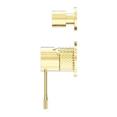 Nero Opal Shower Mixer With Divertor Separate Plate Brushed Gold - Sydney Home Centre