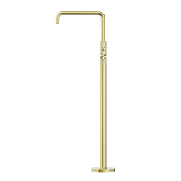 Nero Opal Free Standing Bath Mixer With Hand Shower Brushed Gold - Sydney Home Centre