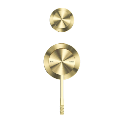 Nero Opal Shower Mixer With Divertor Separate Plate Brushed Gold - Sydney Home Centre