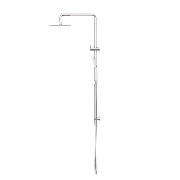 Nero Square Project Twin Shower Brushed Nickel - Sydney Home Centre
