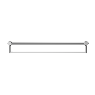 Nero Mecca Care 32mm Grab Rail With Towel Holder 900mm Chrome - Sydney Home Centre