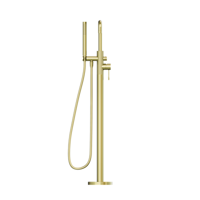 Nero Opal Free Standing Bath Mixer With Hand Shower Brushed Gold - Sydney Home Centre