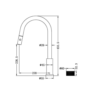 Nero Opal Progressive Pull Out Kitchen Set Brushed Nickel - Sydney Home Centre