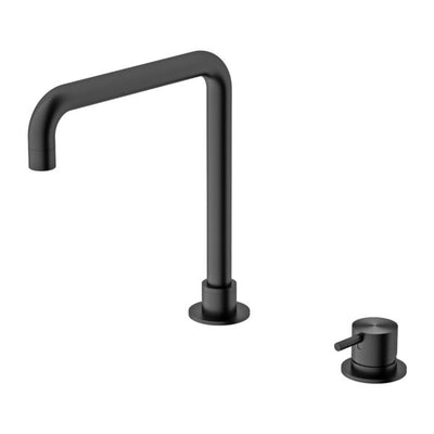 Nero Mecca Hob Basin Mixer Square Spout Gun Metal - Sydney Home Centre