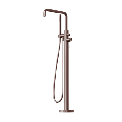 Nero Opal Free Standing Bath Mixer With Hand Shower Brushed Bronze - Sydney Home Centre