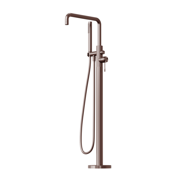 Nero Opal Free Standing Bath Mixer With Hand Shower Brushed Bronze - Sydney Home Centre