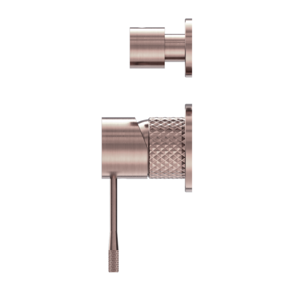 Nero Opal Shower Mixer With Divertor Separate Plate Brushed Bronze - Sydney Home Centre
