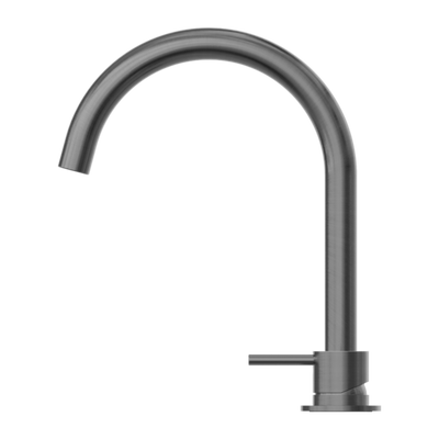 Nero Mecca Hob Basin Mixer Round Spout Gun Metal - Sydney Home Centre