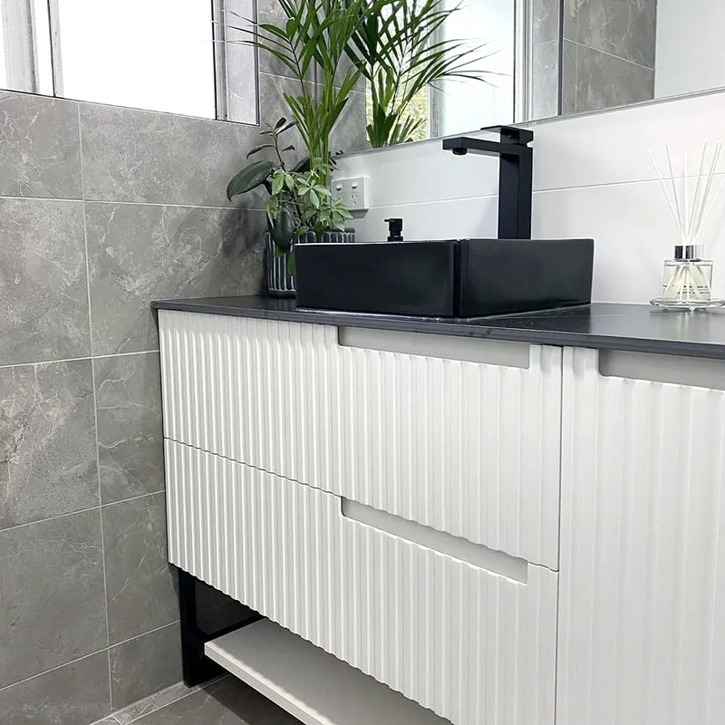 Otti Noosa 1200mm Wall Hung Vanity Matte White (Cabinet Only) - Sydney Home Centre