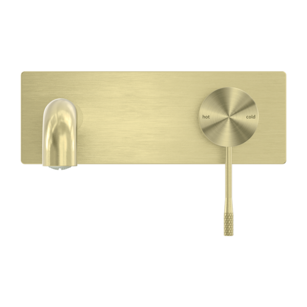 Nero Opal Wall Basin / Bath Mixer Brushed Gold - Sydney Home Centre