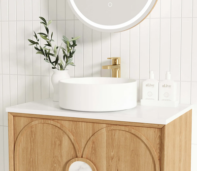 Otti Laguna 600mm Vanity Natural American Oak (Cabinet Only) - Sydney Home Centre