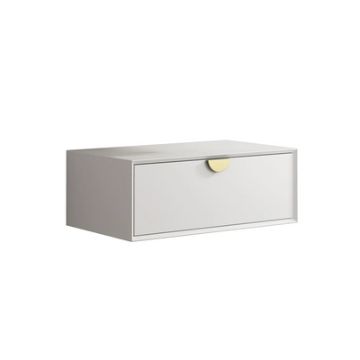 Otti Moonlight 750mm Wall Hung Cabinet Satin White - Sydney Home Centre