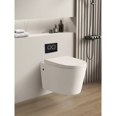 Poseidon Avis Rimless Wall Hung Pan Matte White - Sydney Home Centre