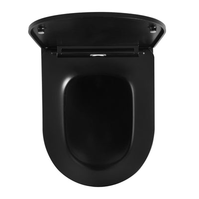 Poseidon Avis Rimless Wall Hung Pan Matte Black - Sydney Home Centre