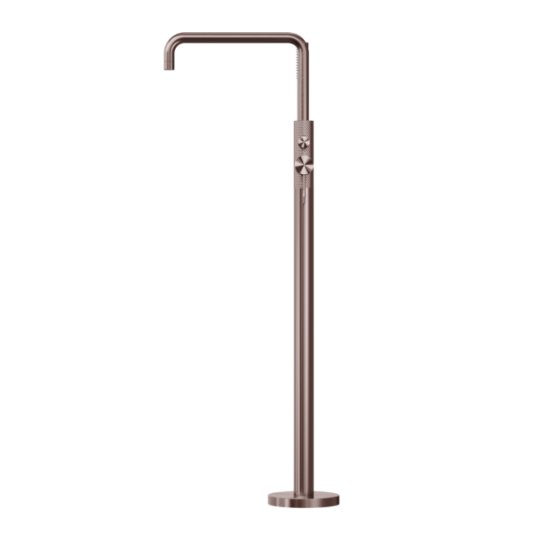 Nero Opal Free Standing Bath Mixer With Hand Shower Brushed Bronze - Sydney Home Centre