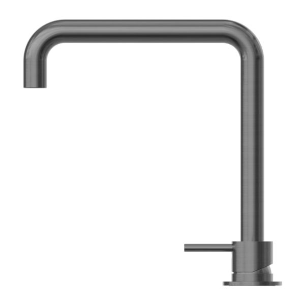 Nero Mecca Hob Basin Mixer Square Spout Gun Metal - Sydney Home Centre