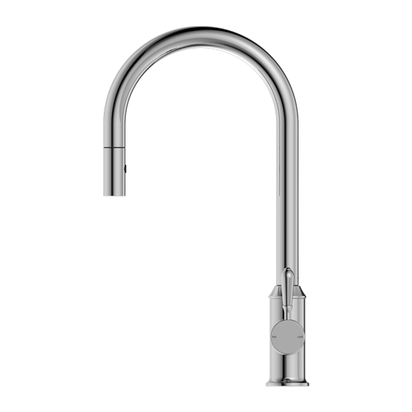 Nero York Pull Out Sink Mixer With Vegie Spray Function With Metal Lever Chrome - Sydney Home Centre