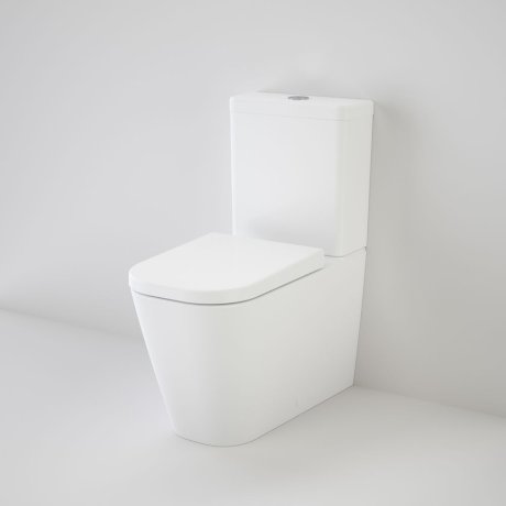 Caroma Luna Square Cleanflush® Wall Faced Toilet Suite BI White - Sydney Home Centre