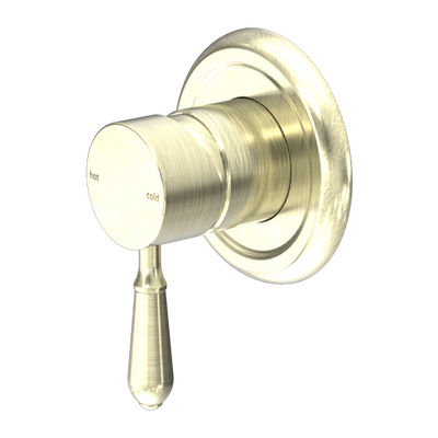 Nero York Shower Mixer With Metal Lever Aged Brass - Sydney Home Centre