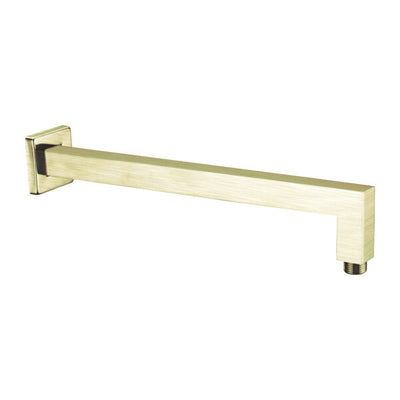 Nero Square Shower Arm Brushed Gold - Sydney Home Centre