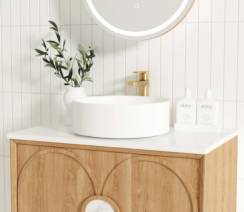 Otti Laguna 750mm Vanity Natural American Oak (Cabinet Only) - Sydney Home Centre