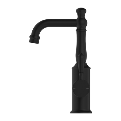 Nero York Basin Mixer With Metal Lever Matte Black - Sydney Home Centre