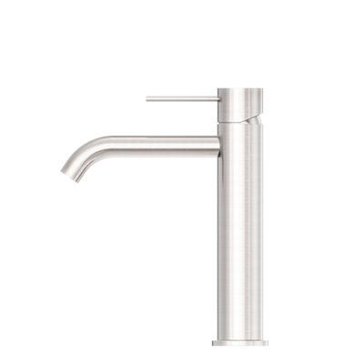 Nero Mecca Middle Tall Basin Mixer Brushed Nickel - Sydney Home Centre