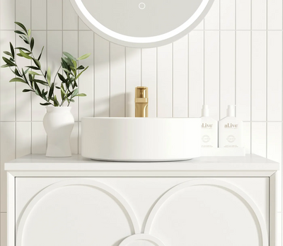 Otti Laguna 750mm Vanity Satin White (Cabinet Only) - Sydney Home Centre