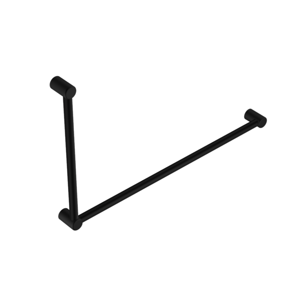 Nero Mecca Care 32mm Dda Grab Rail Set 90 Degree 600X1000mm Matte Black - Sydney Home Centre