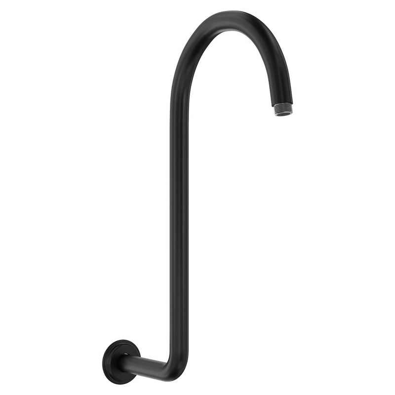 Fienza Classical Swan-Neck Shower Arm Matte Black